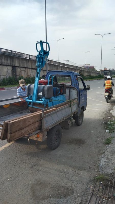 cho thuê xe lu dắt tay