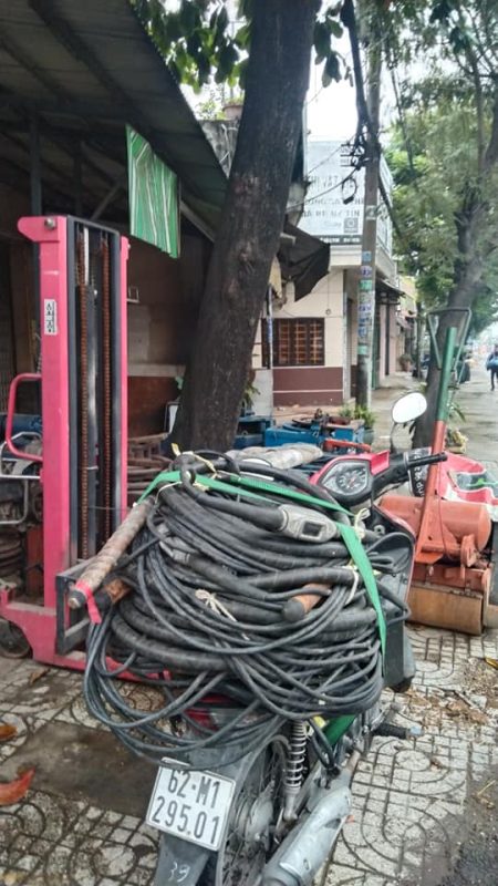 Dây đầm dùi biến tần đầu cao su