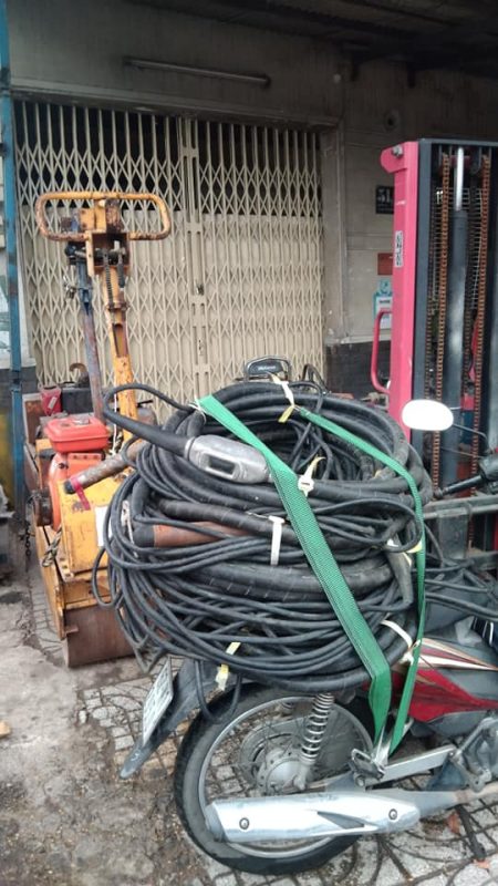 Dây đầm dùi biến tần đầu cao su