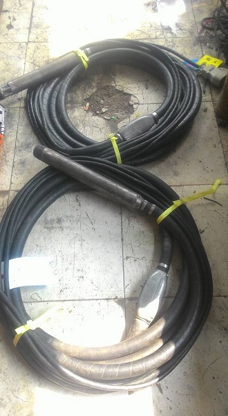 Dây đầm dùi biến tần đầu cao su